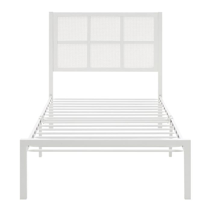 1635WHT-1-Youth Twin Platform Bed - Furniture World SW (WA)