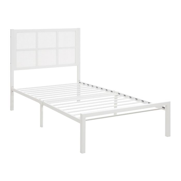 1635WHT-1-Youth Twin Platform Bed - Furniture World SW (WA)