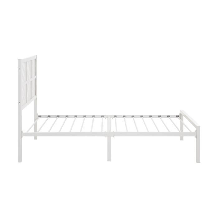 1635WHT-1-Youth Twin Platform Bed - Furniture World SW (WA)