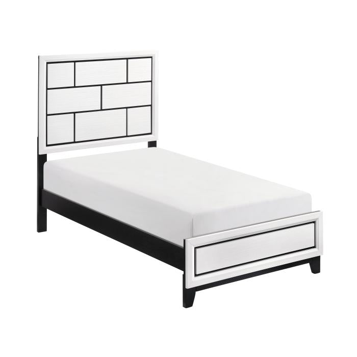 1645WHT-1-Youth (2) Twin Bed - Furniture World SW (WA)