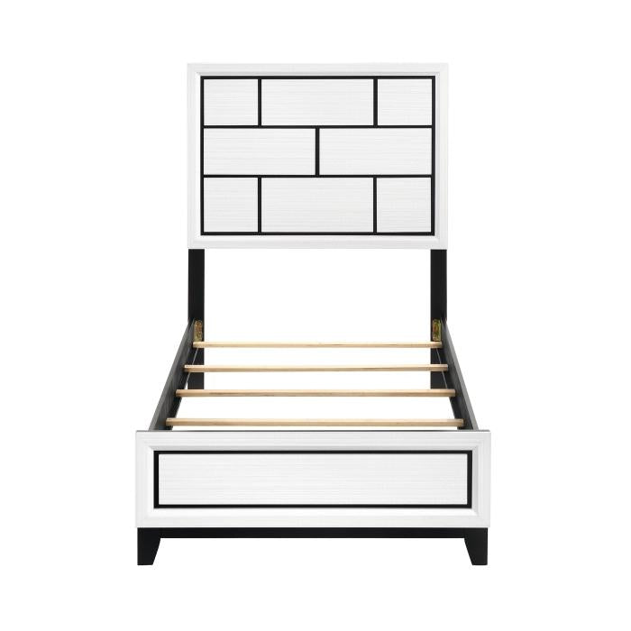 1645WHT-1-Youth (2) Twin Bed - Furniture World SW (WA)