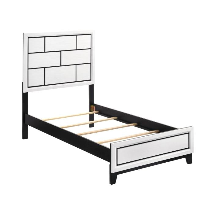 1645WHT-1-Youth (2) Twin Bed - Furniture World SW (WA)