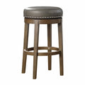 5681GRY-29 - Round Swivel Pub Height Stool, Gray image