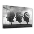 Glass wall art titled "A Phase Of Forgetting Things" by Artdesigna, featuring abstract design on clear glass panel.