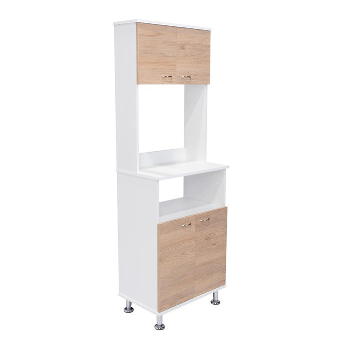 ALACENA FENIX, BLANCO DUQUEZA Y BEIGE, CON GRAN CAPACIDAD DE ALMACENAMIENTO