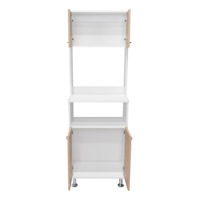 ALACENA FENIX, BLANCO DUQUEZA Y BEIGE, CON GRAN CAPACIDAD DE ALMACENAMIENTO