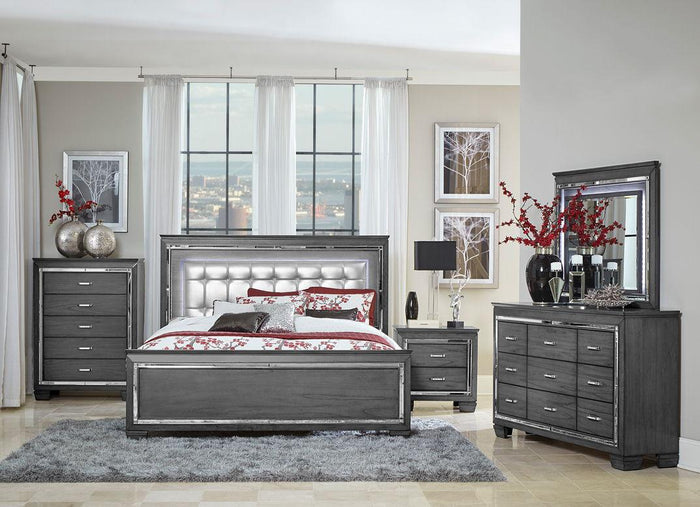 Allura Mirror in Gray 1916GY-6 - Furniture World SW (WA)