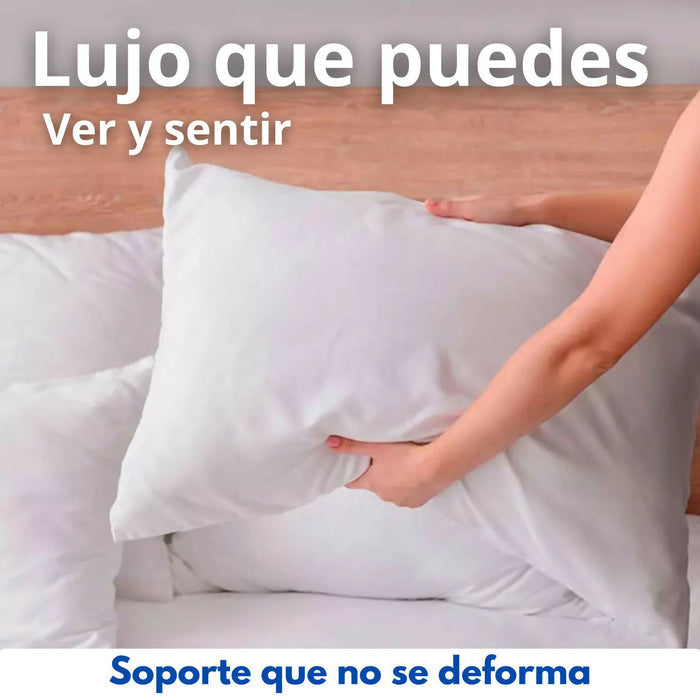 Almohada siliconada con funda 50x70cm Set x2