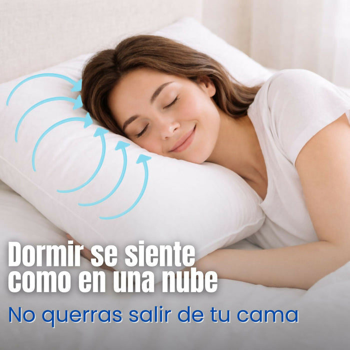 Almohada siliconada con funda 50x70cm Set x2
