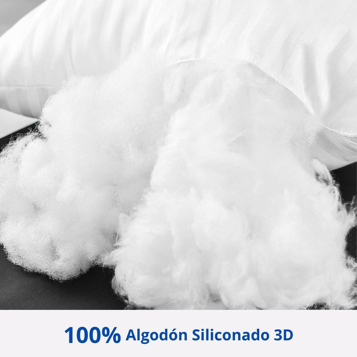 Almohada siliconada con funda 50x70cm Set x2