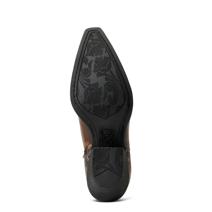 Ariat Ladies Carmelita Rhino Tan Snip Toe Boots