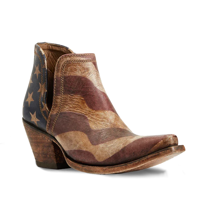 Ariat Ladies Dixon Old Patriot Snip Toe Booties