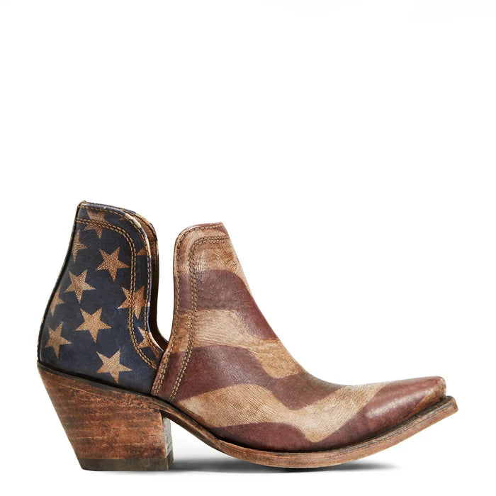 Ariat Ladies Dixon Old Patriot Snip Toe Booties
