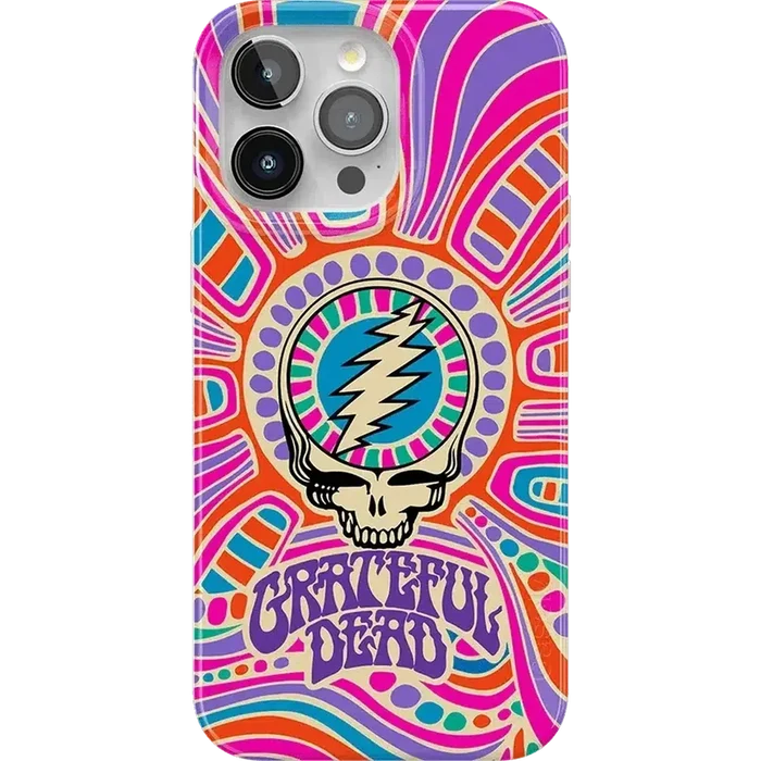 Art of Chaos | Grateful Dead Skull Case iPhone Case get.casely Classic + MagSafe® iPhone 15 Pro