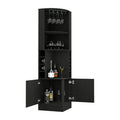 BAR ESQUINERO ASCHER, WENGUE, CON DOS PUERTAS Y PORTA COPAS ZF