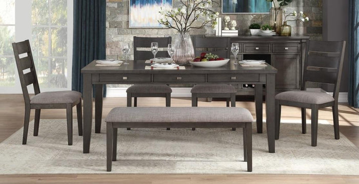Baresford Bench in Gray 5674-13 - Furniture World SW (WA)