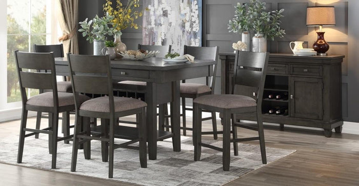 Baresford Counter Height Chair in Gray (Set of 2) - Furniture World SW (WA)