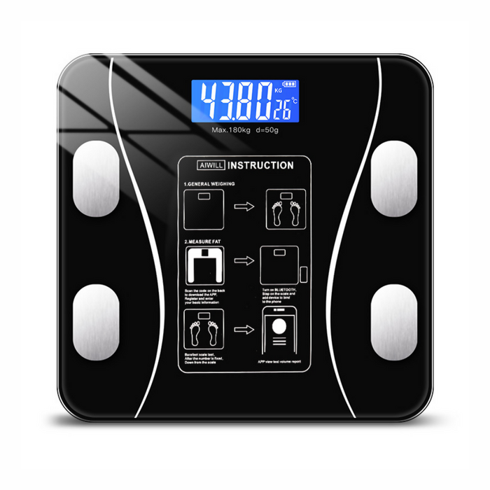 BASCULA DIGITAL INTELIGENTE BLUETOOTH RECARGABLE