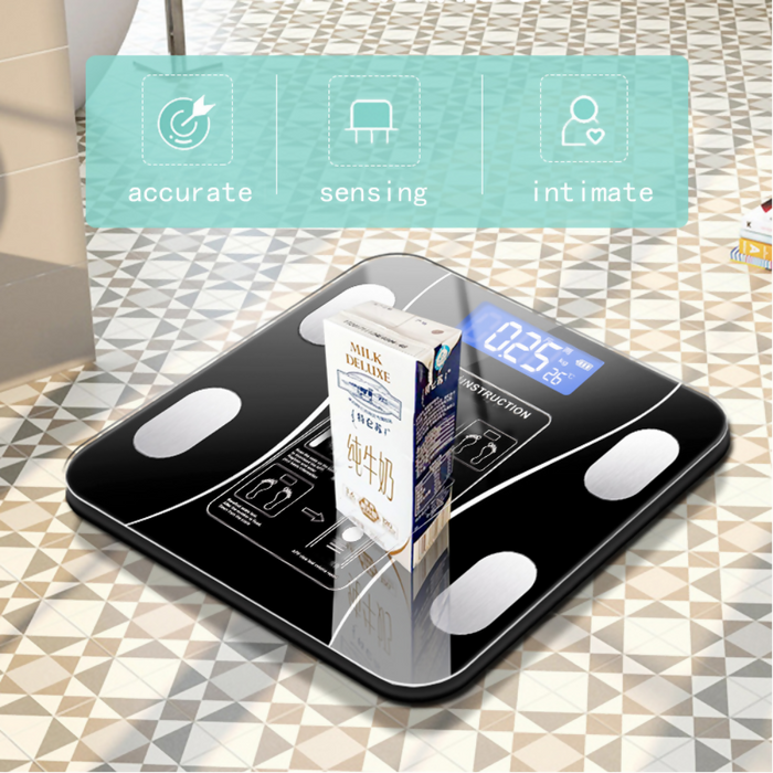 BASCULA DIGITAL INTELIGENTE BLUETOOTH RECARGABLE