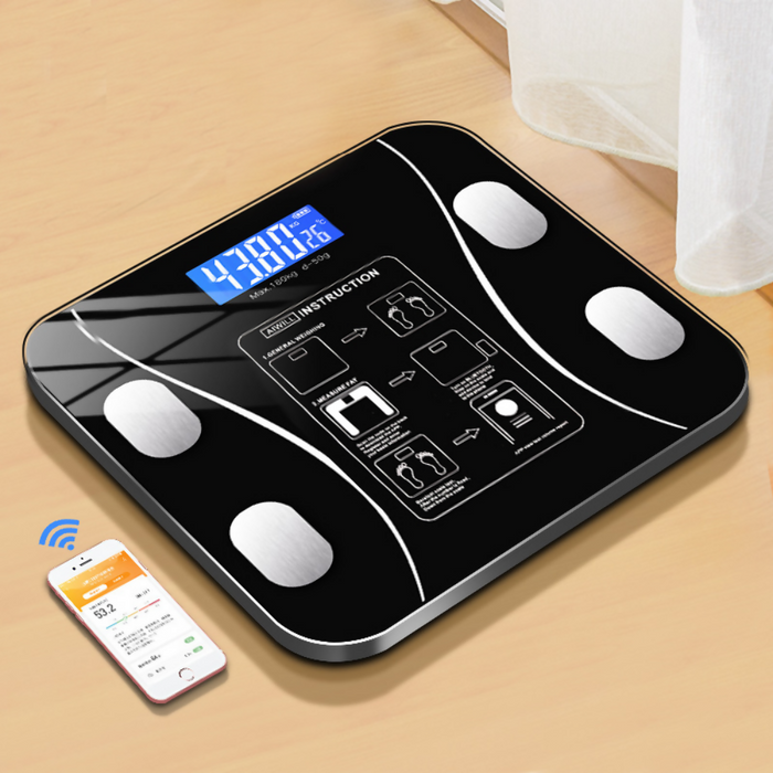 BASCULA DIGITAL INTELIGENTE BLUETOOTH RECARGABLE