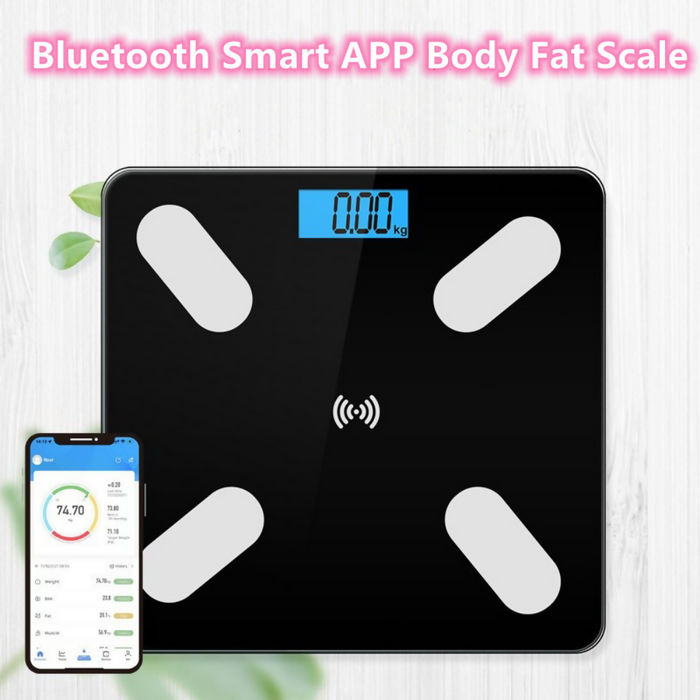 BASCULA DIGITAL INTELIGENTE BLUETOOTH RECARGABLE