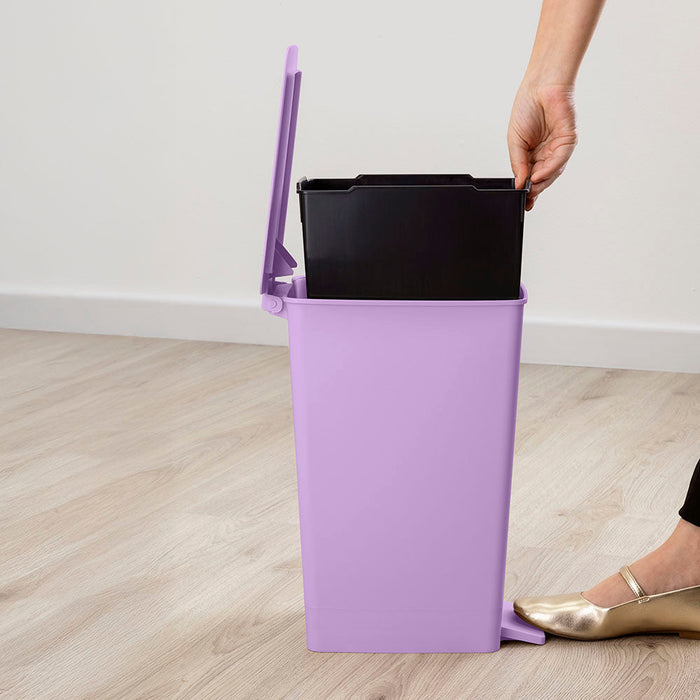 Basurero Pedal Slim 8 Litros Lavanda