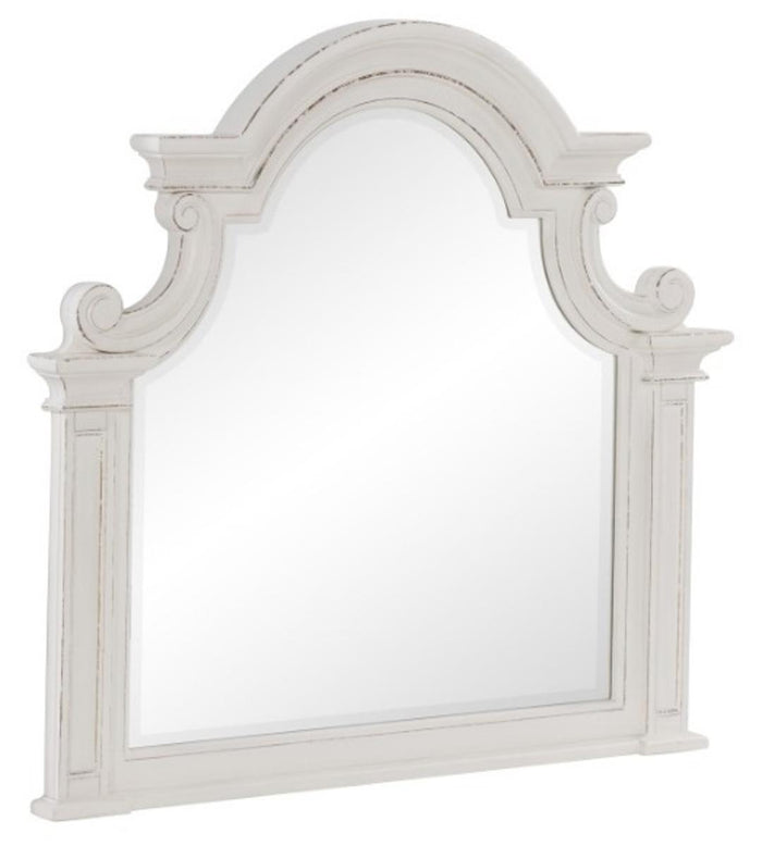 Baylesford Mirror in Antique White 1624W-6 - Furniture World SW (WA)