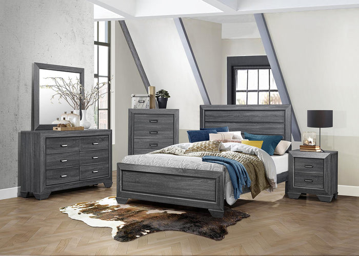 Beechnut 2 Drawer Nightstand in Gray 1904GY-4 - Furniture World SW (WA)