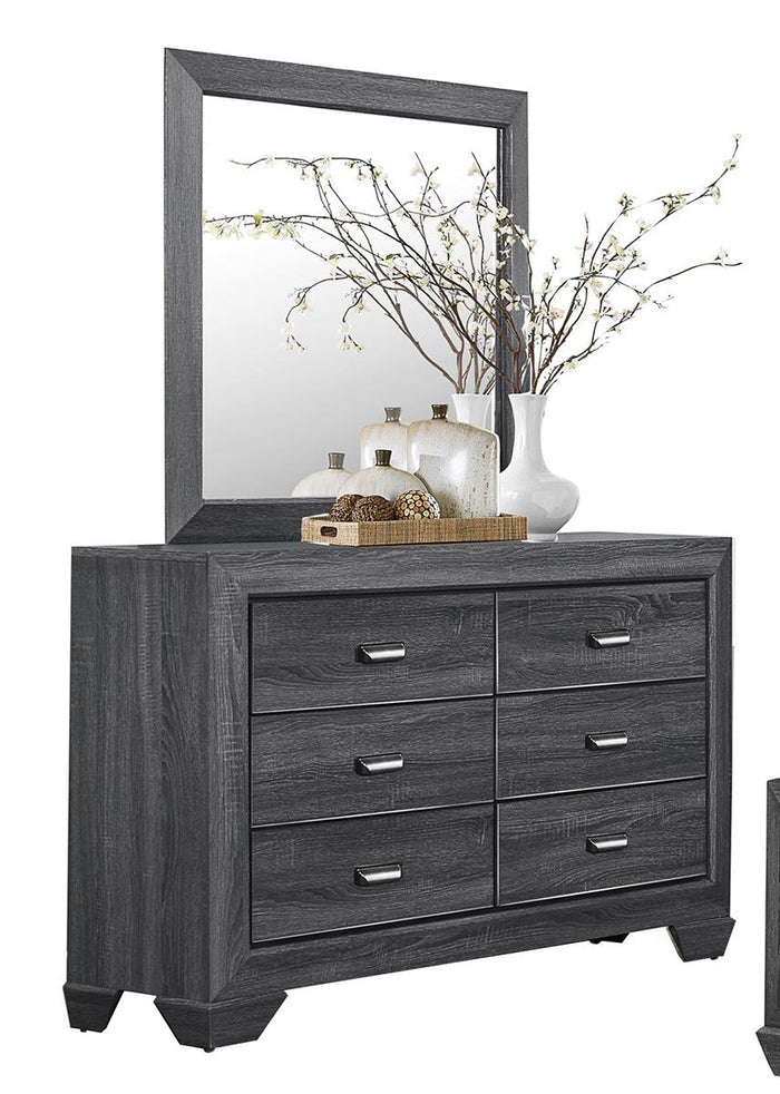 Beechnut Mirror in Gray 1904GY-6 - Furniture World SW (WA)