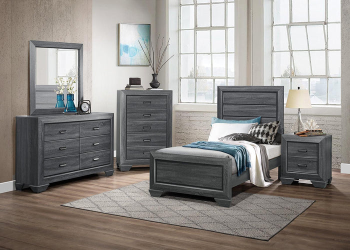 Beechnut Twin Bed in Gray 1904TGY-1 - Furniture World SW (WA)