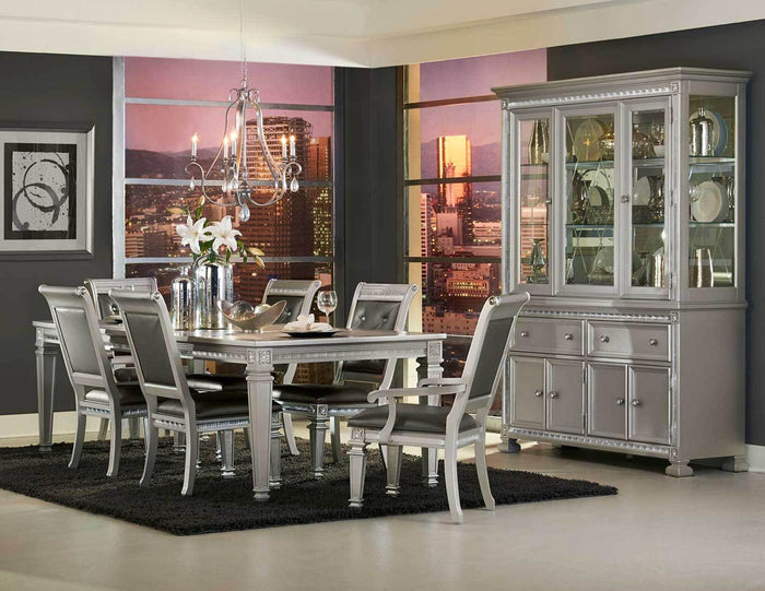 Bevelle Arm Chair in Silver (Set of 2) 1958A - Furniture World SW (WA)