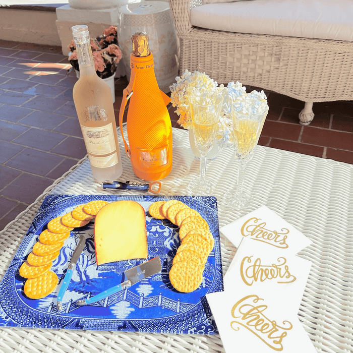 Blue Willow Glass Cutting Board, Available in Two Different Sizes - Cutting & Cheese Boards - The Well Appointed House