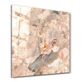 Blush Mosaic 2 Square Art | Glass Wall Art