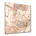 Blush Mosaic Square Art | Glass Wall Art