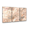 Blush Mosaic Trio | Glass Wall Art
