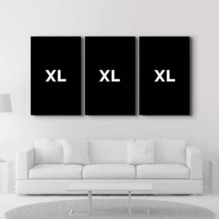 Glass wall art set titled "A Day in Space" by Artdesigna featuring three space-themed glass panels displayed on a wall.
