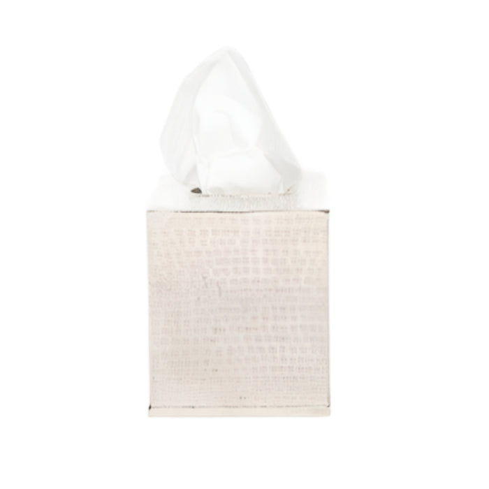 Pigeon & Poodle Buren Hammered Nickel Oval Wastebasket with Optional Tissue Box - Wastebasket Sets - The Well Appointed House