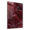 Burgundy Stone | Glass Wall Art