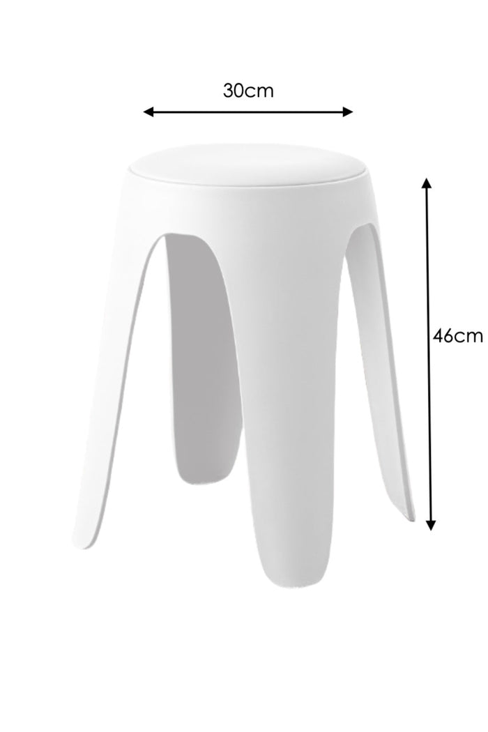 BUTACO CON COJIN ELSE, COLOR BLANCO, DISEÑO MODERNO INCLUYE COJÍN