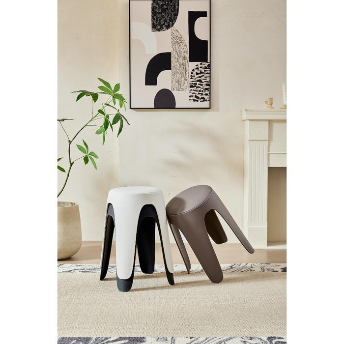 BUTACO CON COJIN ELSE, COLOR NEGRO, DISEÑO MODERNO INCLUYE COJÍN