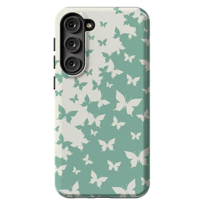 Butterfly Effect | Sage Colorblock Samsung Case Samsung Case Casetry Galaxy S23 Plus