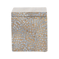 Callas Canister in Silver Lacquered Cracked Eggshell - The Well Appointed House