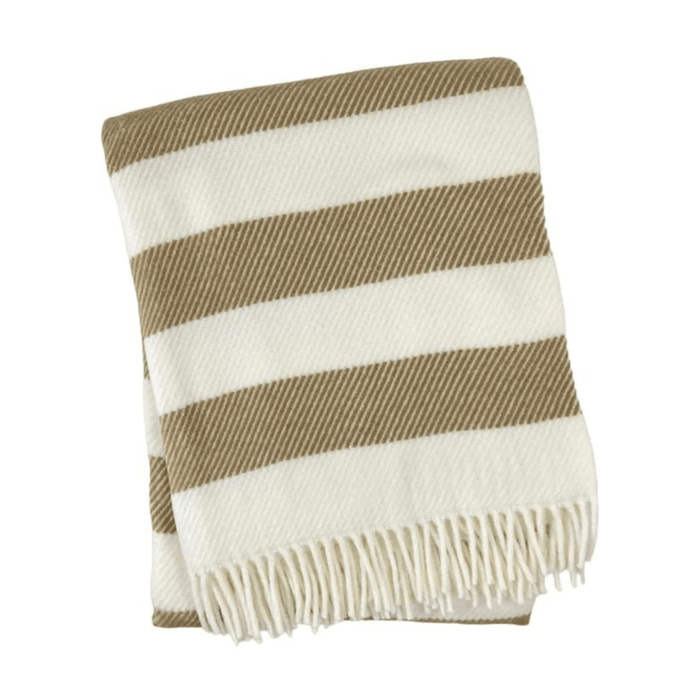 Candy Stripe Fringed Throw - Throw Blankets - The Well Appointed House