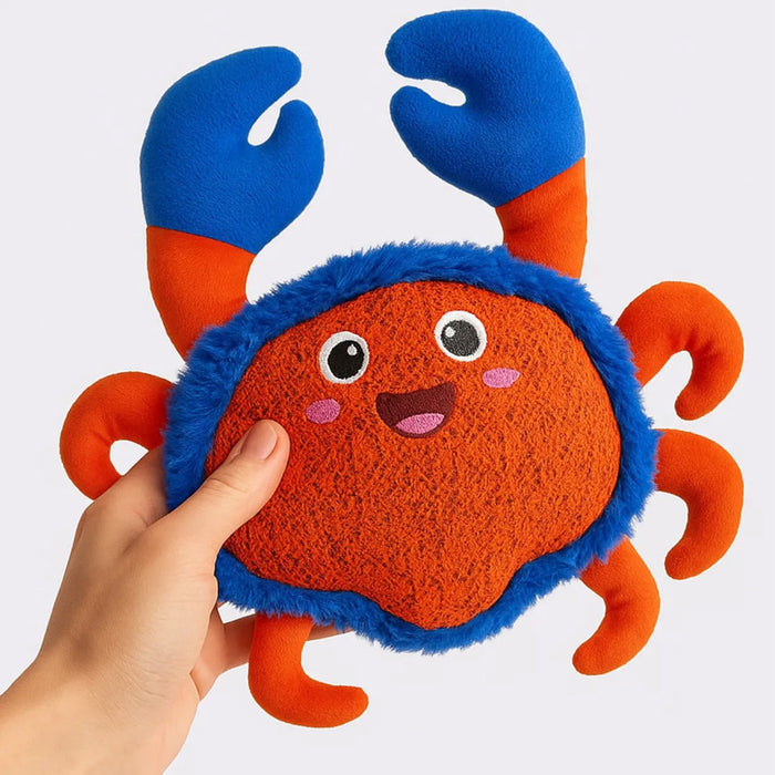 CANGREJO DE PELUCHE PARA PERROS CHIRRIANTE