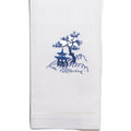 Set of 2 Canton Blue Embroidered Hand Towels - Hand Towels - The Well Appointed House