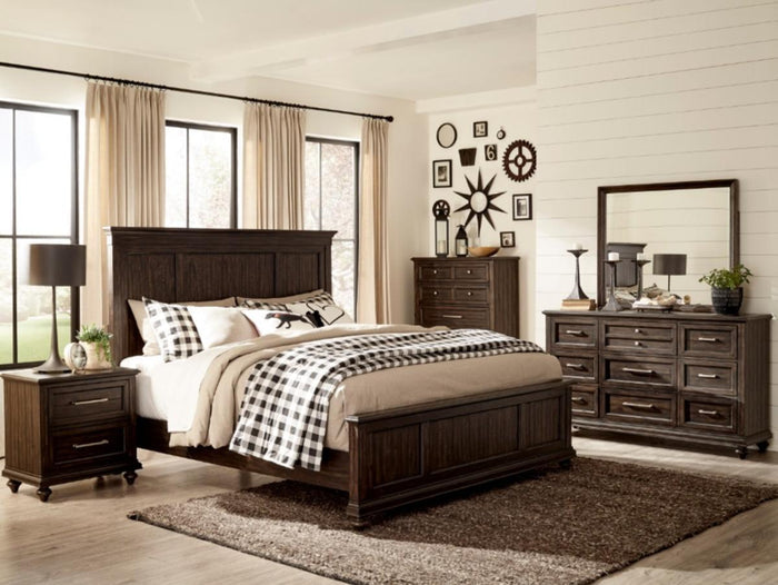 Cardona Mirror in Driftwood Charcoal 1689-6 - Furniture World SW (WA)