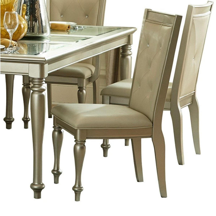 Celandine Side Chair in Silver (Set of 2) - Furniture World SW (WA)