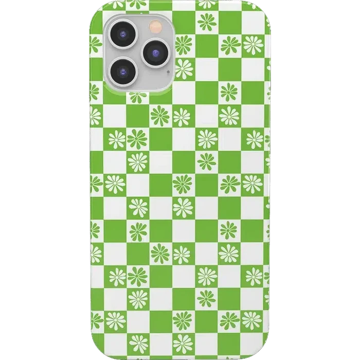 Check Mate | Daisy Checkerboard Floral Case iPhone Case get.casely Classic iPhone 12 Pro Max