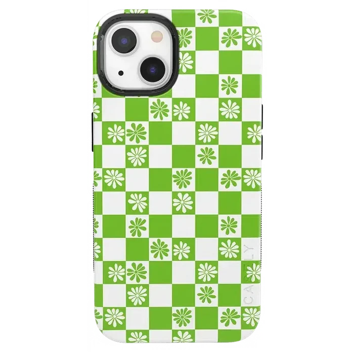Check Mate | Daisy Checkerboard Floral Case iPhone Case get.casely Bold + MagSafe® iPhone 13