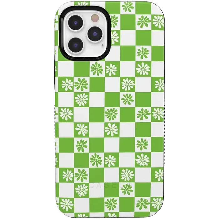 Check Mate | Daisy Checkerboard Floral Case iPhone Case get.casely Bold + MagSafe® iPhone 12 Pro Max